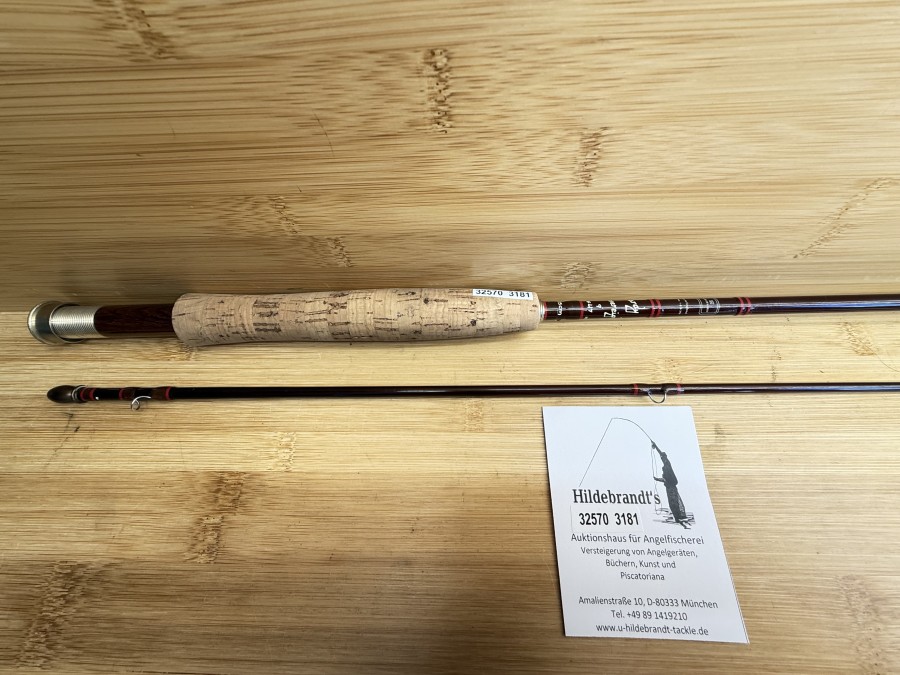 Fliegenrute, House of Hardy, Made in England, Hardy Sovereign, ICZK 3989, 2tlg., 275cm, #6/7, Gewicht 109g, Futteral grün, (nicht Original), leichte Gebrauchsspuren, Transportlänge 1400mm