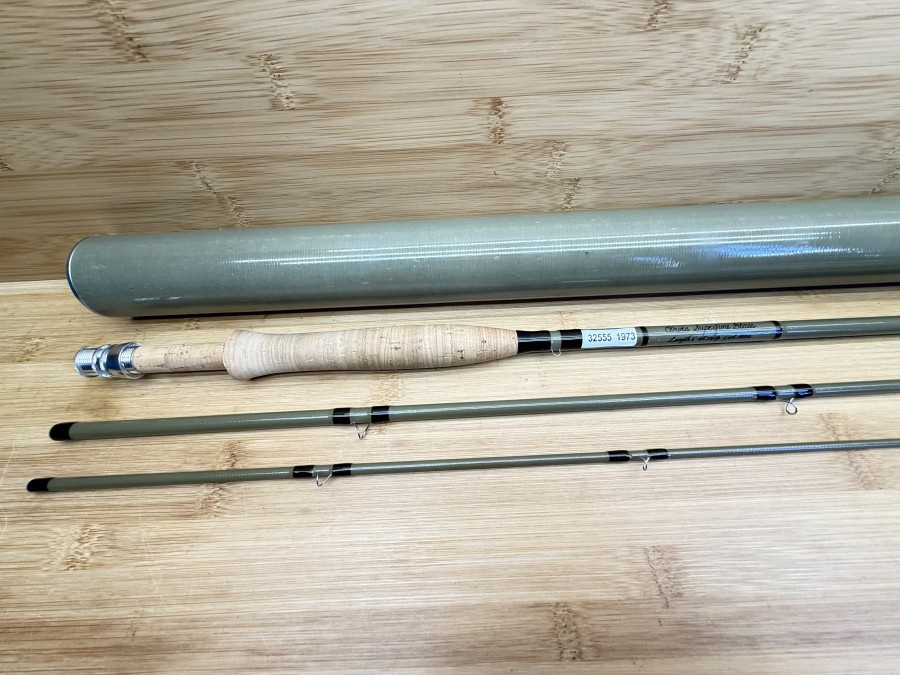 Fliegenrute, Orvis, Superfine Glass, Full Flex, 805-3pc, 6/14, 3tlg., 8ft, #5, Gewicht 102g, Futteral, Alu Transportrohr, leichte Gebrauchsspuren, Transportlänge 900mm