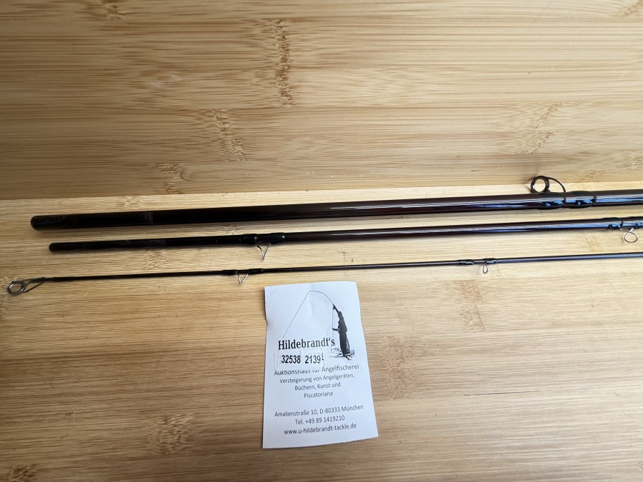 Zweihandfliegenrute, handmade by Martin, IM 6, Hyperfly, Performed for Salmon, 3tlg., 4,20m, Lineclass 10-12, Gewicht 285g, Futteral, Gebrauchsspuren, Transportlänge 1480mm