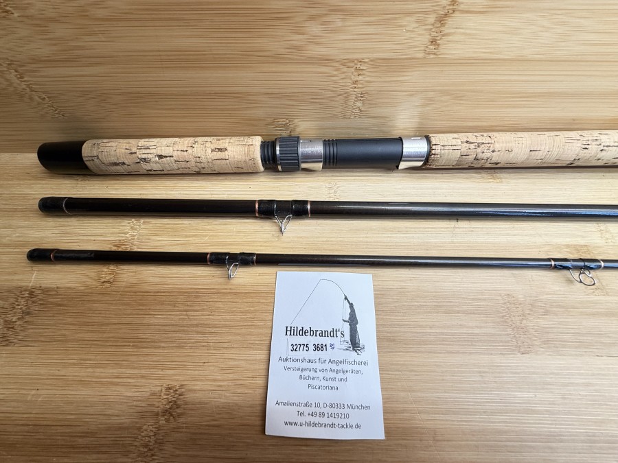 Lachsfliegenrute, Sportex, carbon fibre, Made in Germany, Topaz Salmon Fly, SPL 4254, 3tlg., 425cm, Aftma 9-10, Gewicht 187g, Futteral, Gebrauchsspuren, Transportlänge 1500 - Sperrgut-Versand
