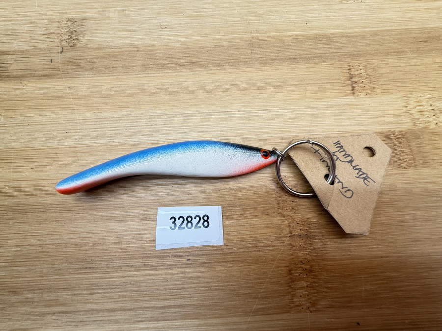 Schlüsselanhänger, Turus Ukko, Handmade in Finland, 90mm, bluejacket, selten