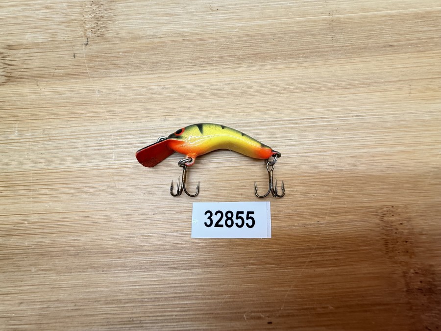 Wobbler, Turus Ukko, Handmade in Finland, Tiger, gelb/schwarz, 3cm, 2,40g, ungefischt