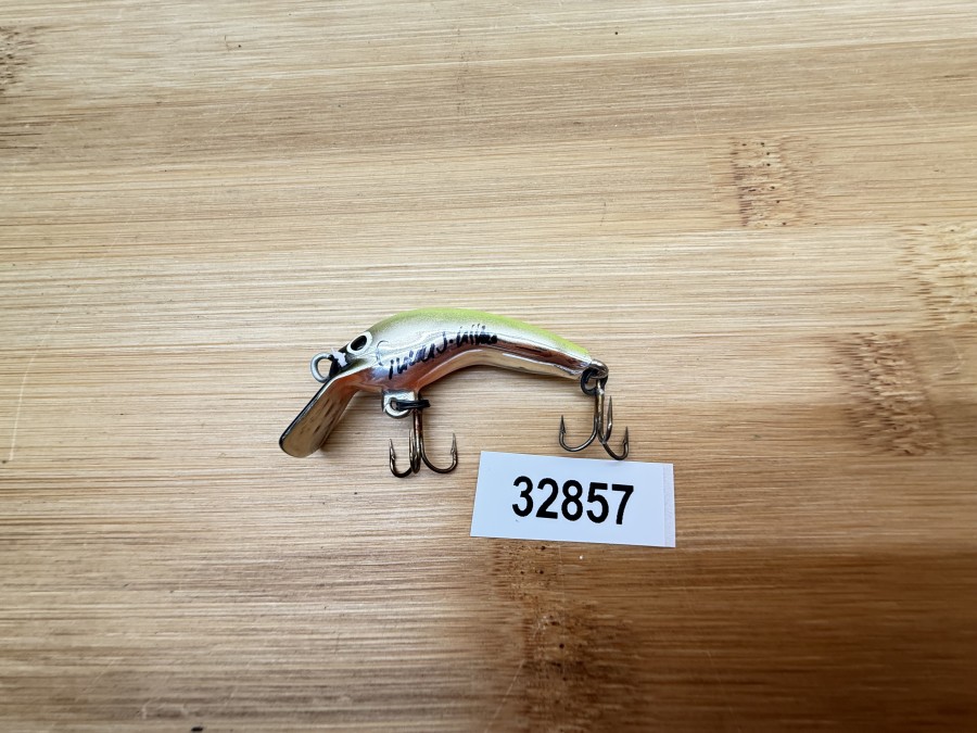 Wobbler, Turus Ukko, Handmade in Finland, silber/hellgrün, 3cm, 2,40g, ungefischt