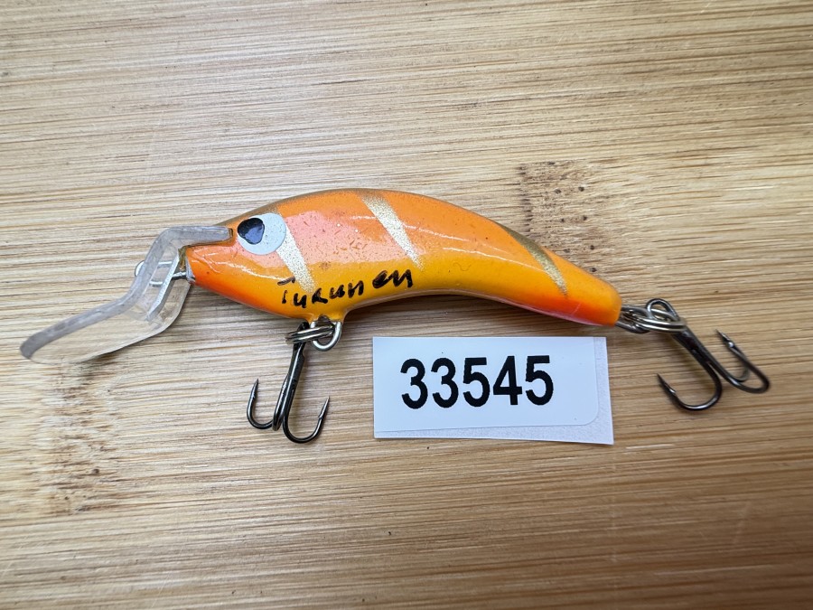 Wobbler, Turus Ukko, Turunen gemarkt, orange/gold, 5cm, 4g, ungefischt