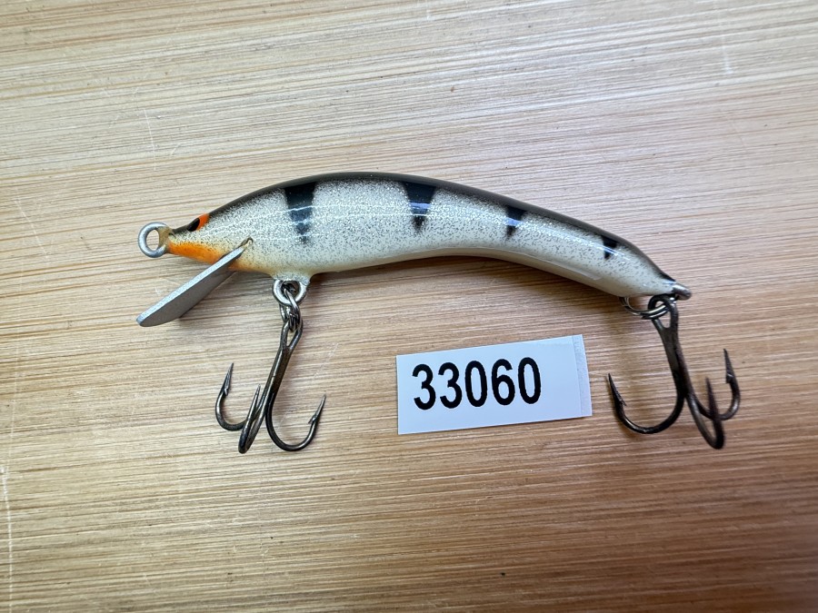 Wobbler, Turus Ukko, Handmade in Finland, beige/scharz, 6.5cm, 63,00g, ungefischt