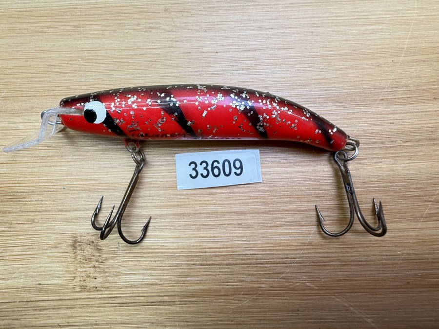 Wobbler, Turus Ukko, Turunen gemarkt, rot/orange/schwarz, 7cm, 6g, ungefischt