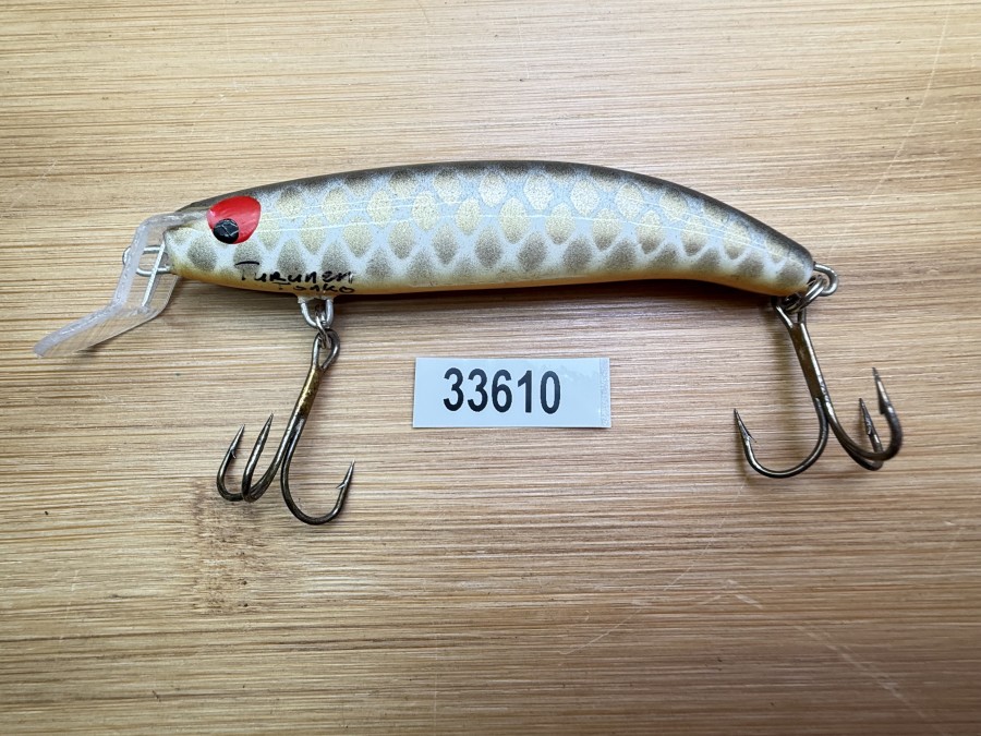 Wobbler, Turus Ukko, Turunen Tonko gemarkt, orange/gold/dunkel, 7cm, 6g, ungefischt