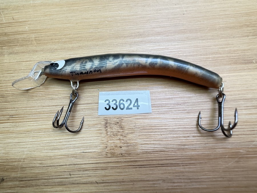 Wobbler, Turus Ukko, Turunen gemarkt, , bronze/oliv/gold/schwarz, 9cm, 8g, ungefischt
