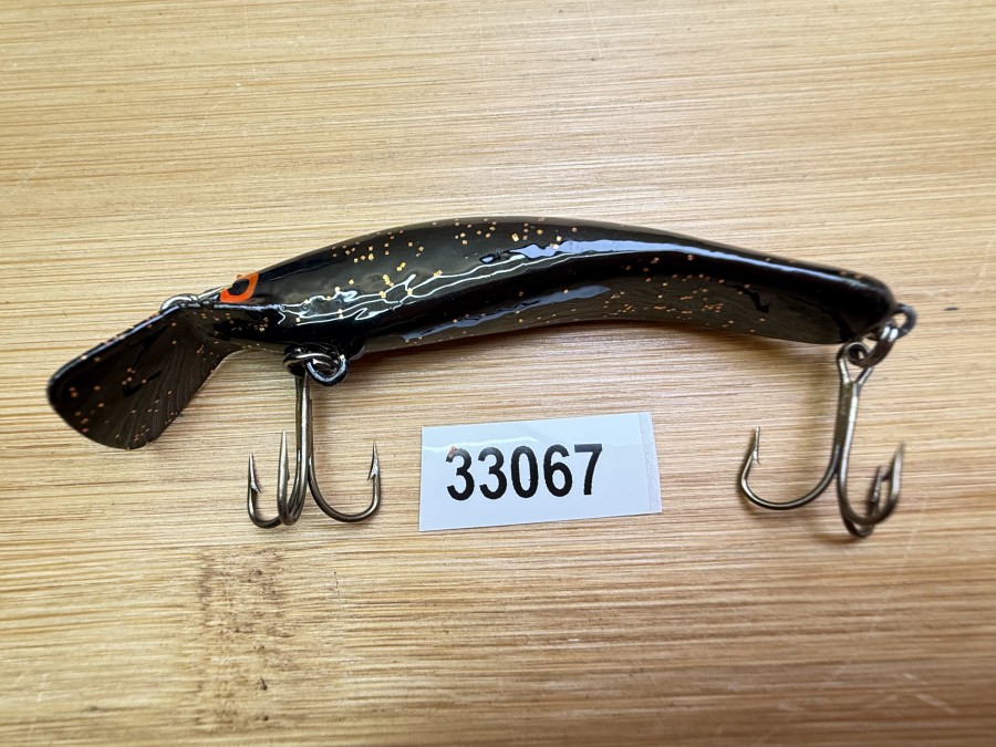 Wobbler, Turus Ukko, Handmade in Finland, Watchmen, schwarz mit Glitzer, 7cm, 6,00g, ungefischt