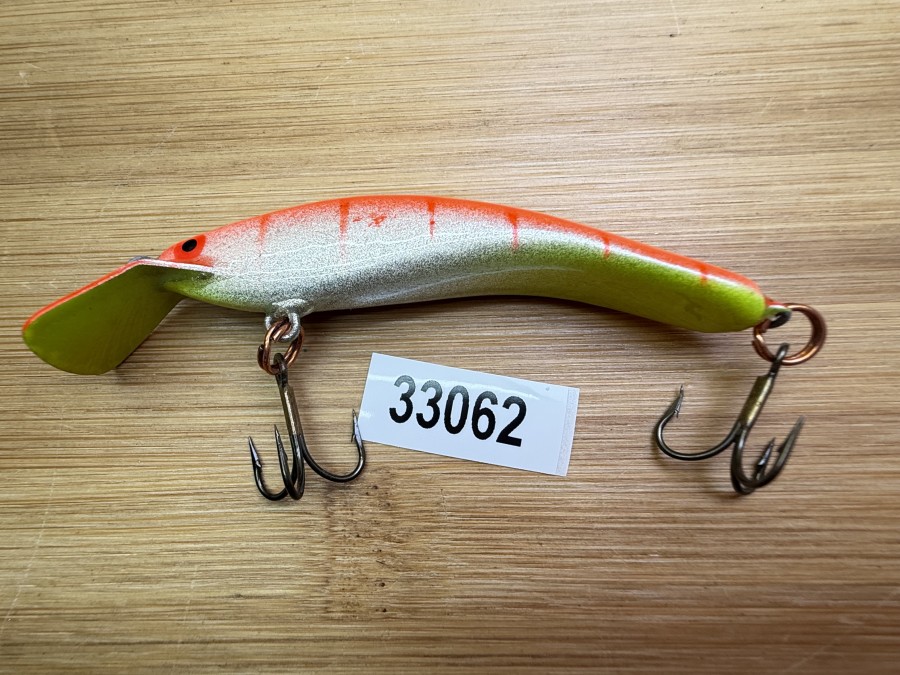 Wobbler, Turus Ukko, Handmade in Finland, gelb/silber/rot,  7cm, 6,00g, ungefischt