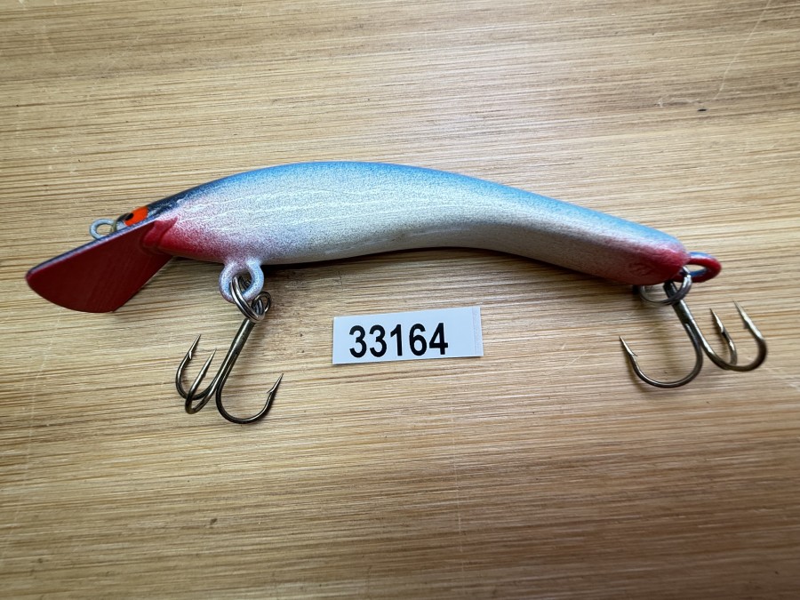 Wobbler, Turus Ukko, Handmade in Finland, rot/silber/blau/schwarz, 9cm, 11,00g, ungefischt