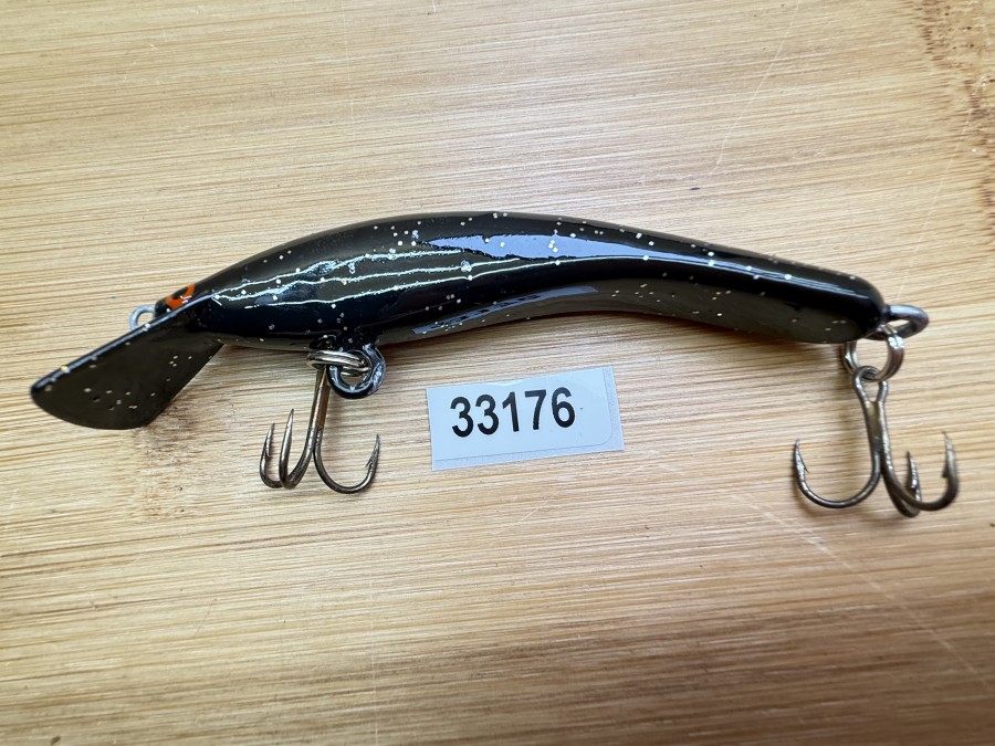 Wobbler, Turus Ukko, Handmade in Finland, Watchmen, schwarz, mit Glitzer, 9cm, 11,00g, ungefischt