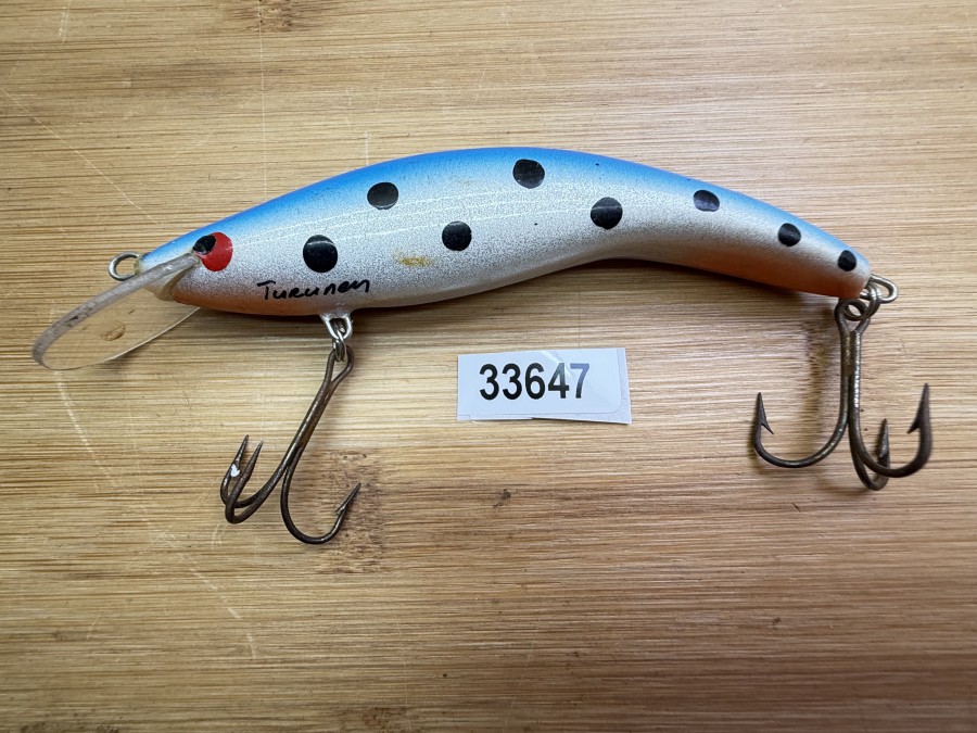 Wobbler, Turus Ukko, Turunen gemarkt, orange/silber/blau, 10cm, 12g, ungefischt