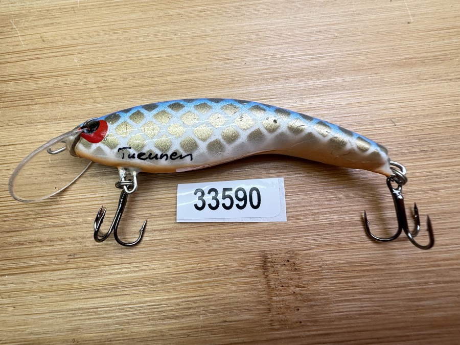Wobbler, Turus Ukko, Turunen, orange/beige/gold/blau, 7cm, 6g, ungefischt