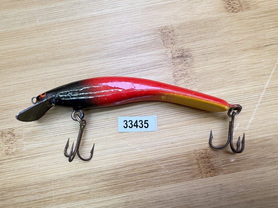 Wobbler, Turus Ukko, Handmade in Finland, Red Devil, gelb/rot/schwarz, 12cm, 15,00g, ungefischt