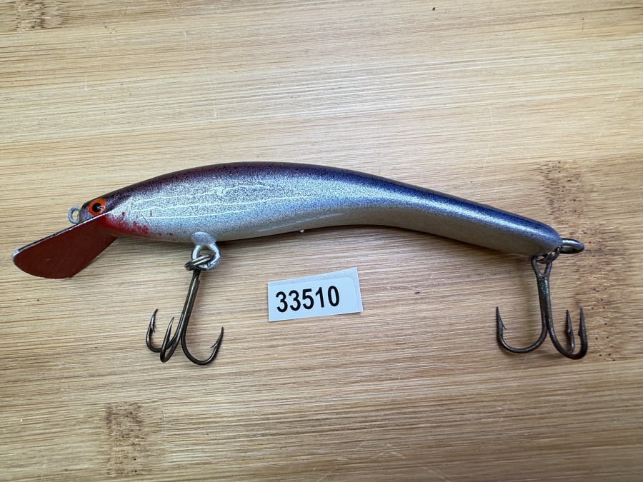Wobbler, Turus Ukko, Handmade in Finland, silber/blau/schwarz, 12cm, 15,00g, ungefischt