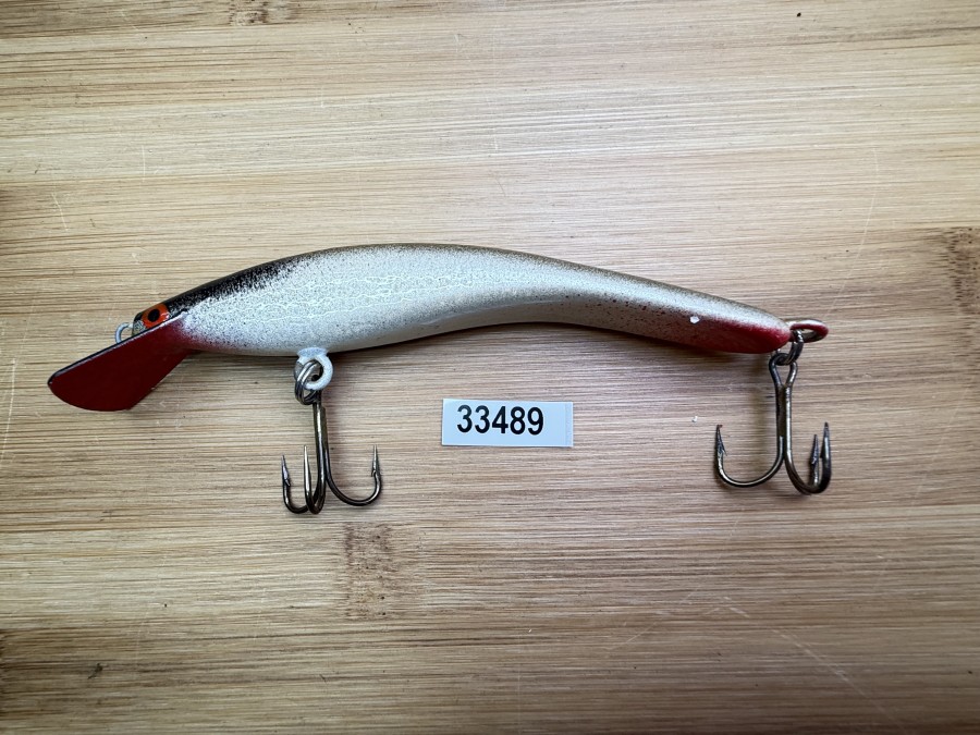 Wobbler, Turus Ukko, Handmade in Finland, rot/beige/gold/schwarz, 12cm, 15,00g, ungefischt
