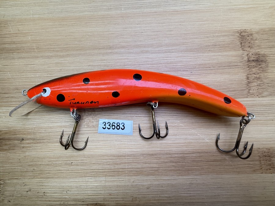 Wobbler, Turus Ukko, Turunen gemarkt, gelb/orange/schwarz, 15cm, 40g, ungefischt