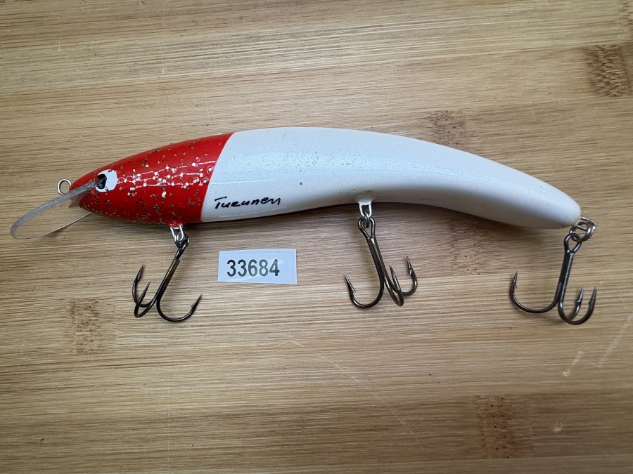 Wobbler, Turus Ukko, Turunen gemarkt, weiss/rot, 15cm, 26g, ungefischt