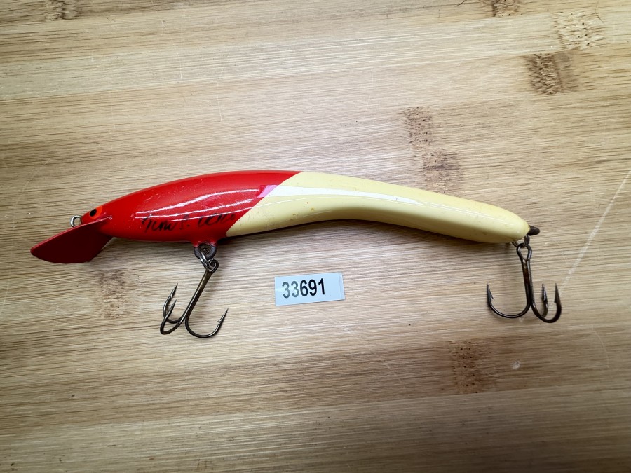 Wobbler, Turus Ukko, Turunen gemarkt, beige/rot, 16cm, 19g, ungefischt