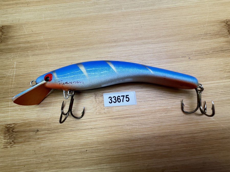 Wobbler, Turus Ukko, Turunen gemarkt, orange/silber/blau, 12cm, 21g, ungefischt