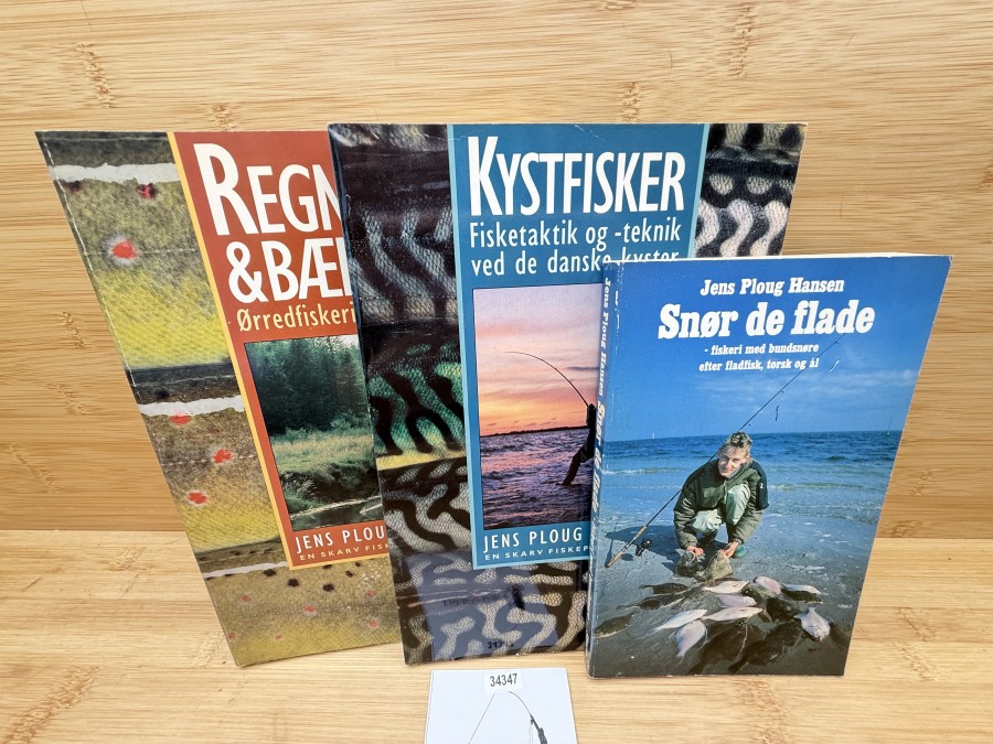 3 Bücher Jens Ploug Hansen, Snor de flade, Kystfisker, Regnbue & Baekker