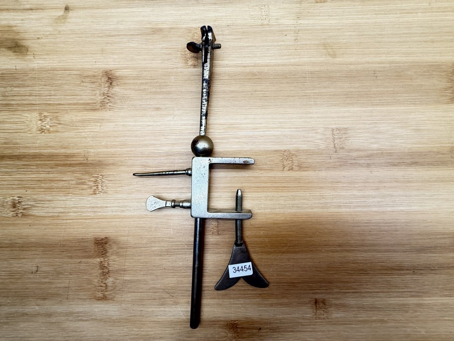 Vintage Fliegenbindestock, sehr altes englisches Modell, Gebrauchsspuren